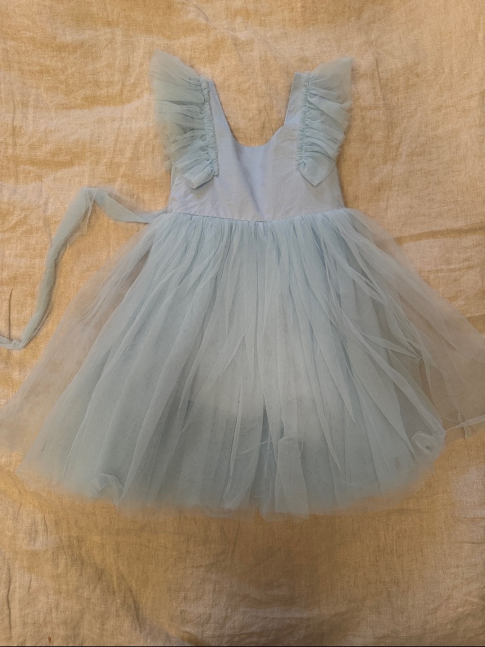 Source Unknown Light Blue Tulle Formal Kids Dress